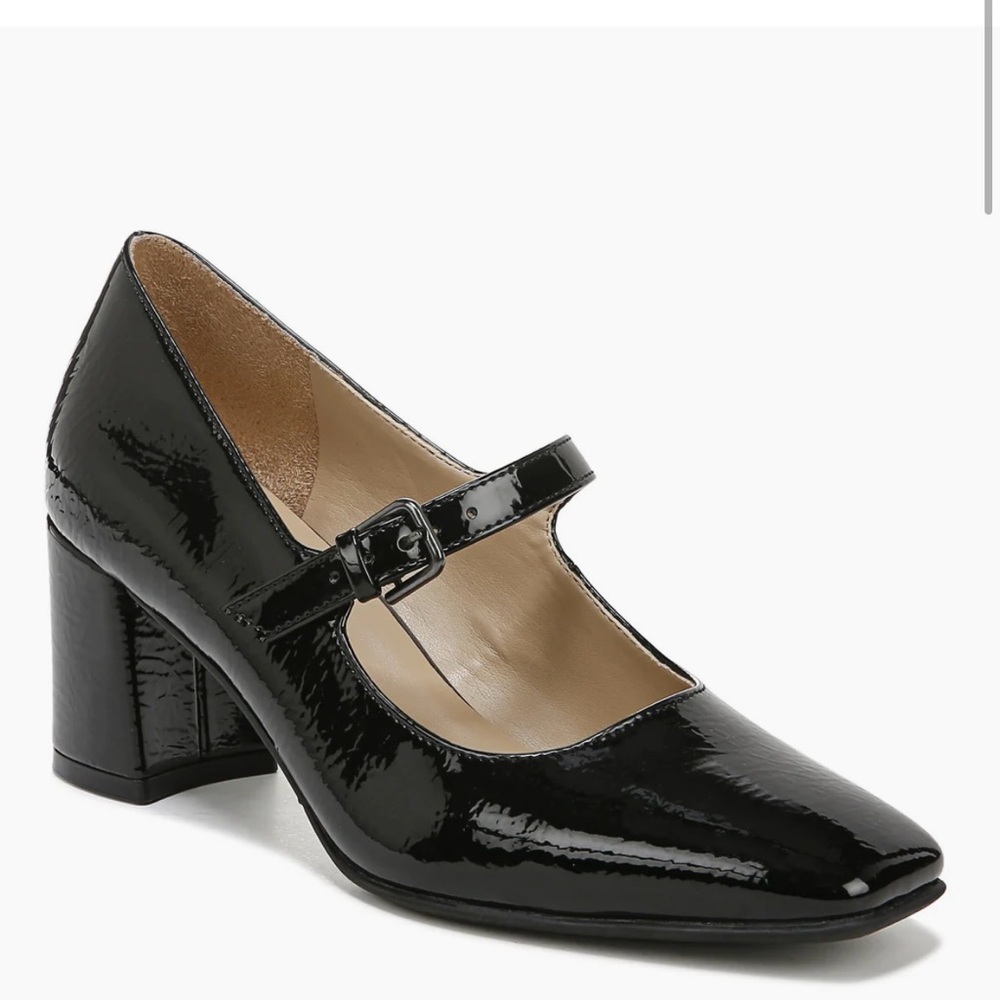 Naturalizer Warner black patent Mary Janes